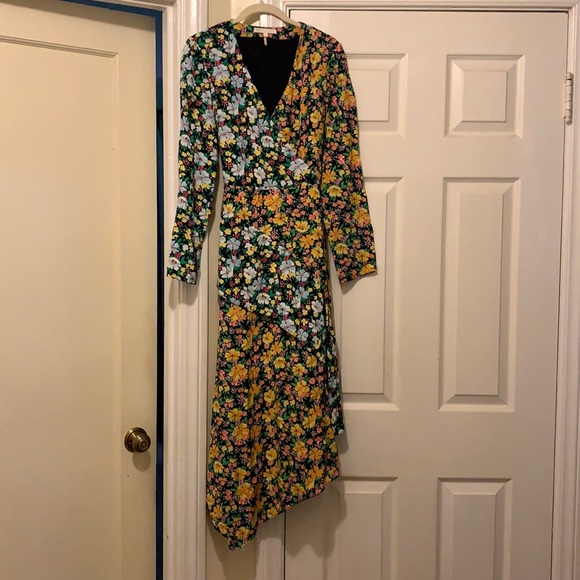 Maje floral print midi dress - Picture 6 of 11